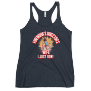 Fireworks Director's Wife I Just Run Women's Racerback Tank