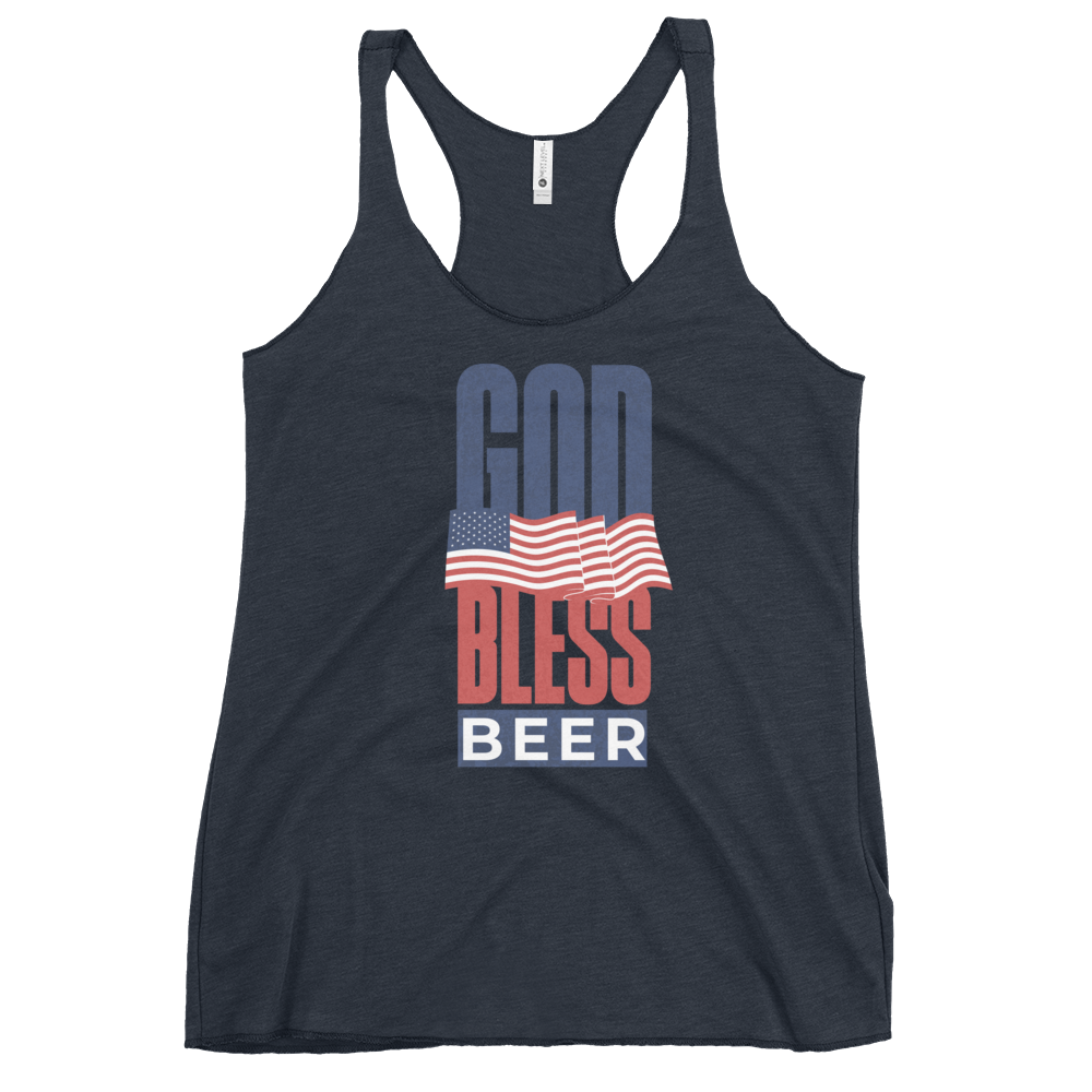 God Bless Beer Women's Racerback Tank