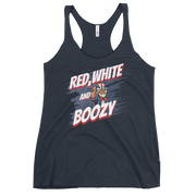 Red White And Boozy Women's Racerback Tank