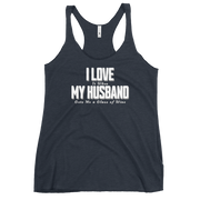 I Love It When My Husband Brings Me A Glass Of Wine Womens Racerback Tank