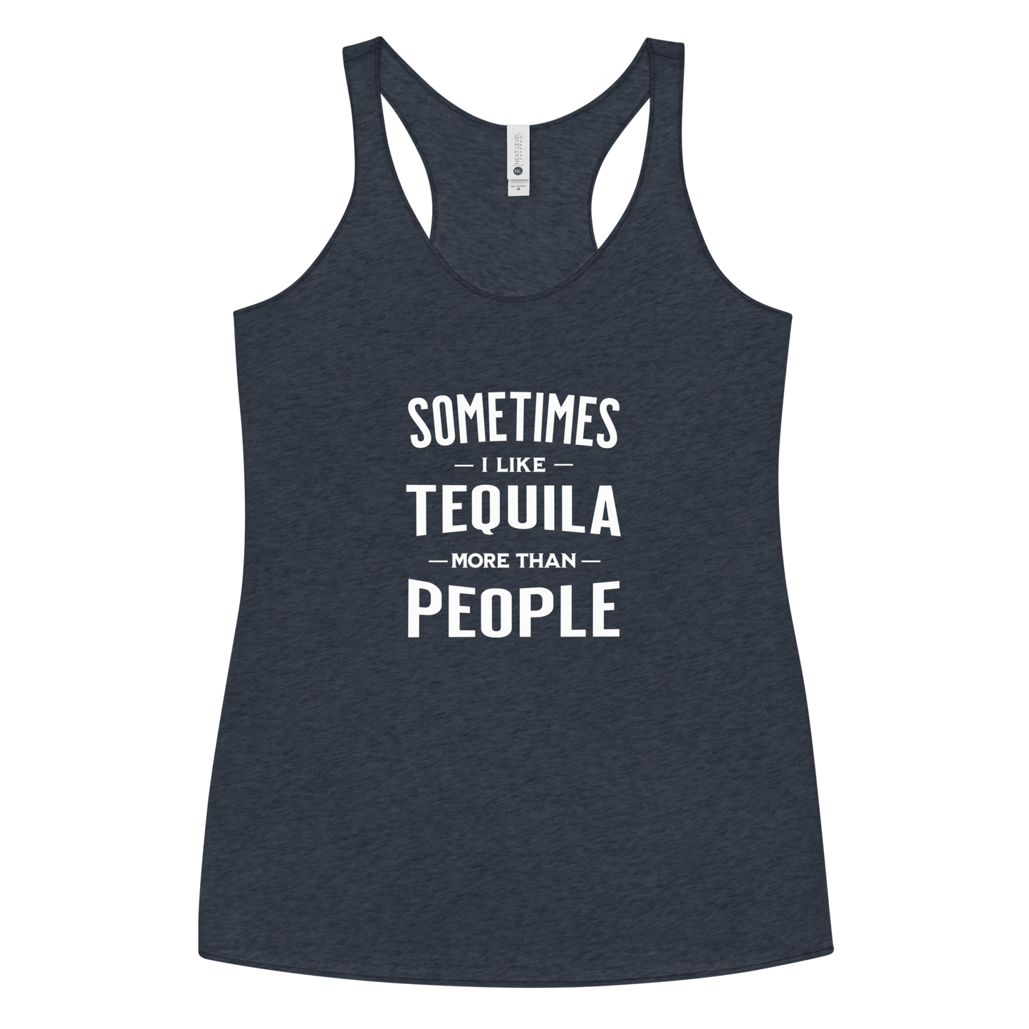 Sometimes I Like Tequila Racerback Tank | Soft Women's Top DRINKING,New,RACERBACK TANK,SPRING BREAK,WOMENS