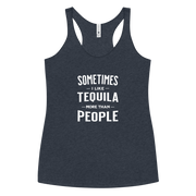 Sometimes I Like Tequila Racerback Tank | Soft Women's Top DRINKING,New,RACERBACK TANK,SPRING BREAK,WOMENS