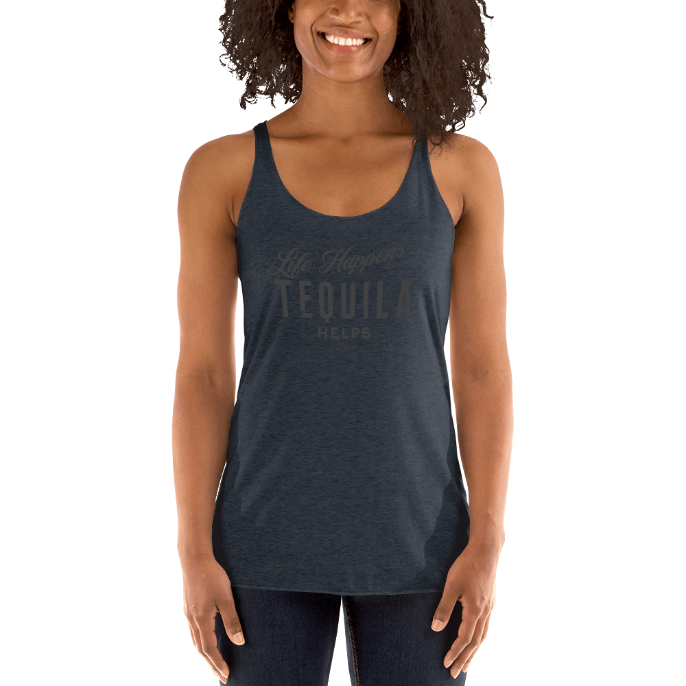 Life Happens Tequila Helps Tank | Women's Racerback DRINKING,New,RACERBACK TANK,TEQUILA,WOMENS Dayzzed Apparel