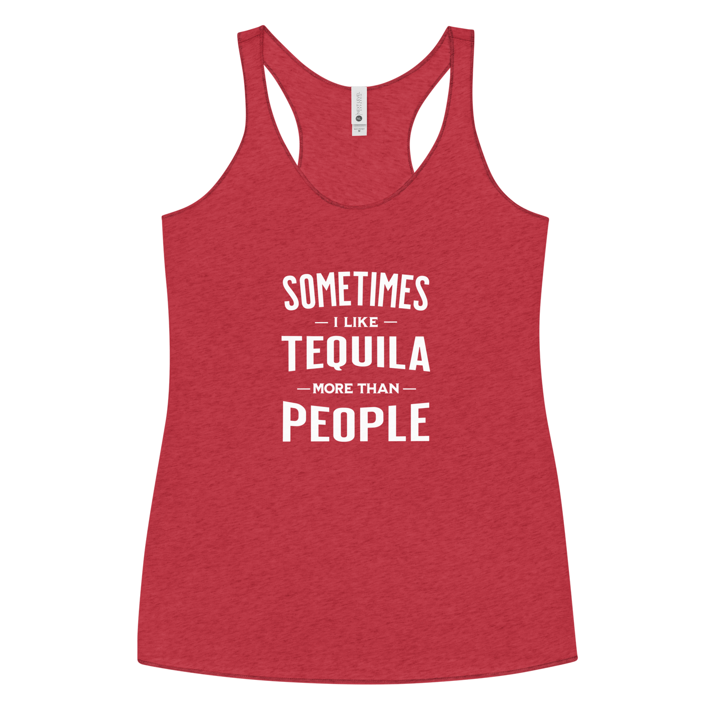 Sometimes I Like Tequila Racerback Tank | Soft Women's Top DRINKING,New,RACERBACK TANK,SPRING BREAK,WOMENS