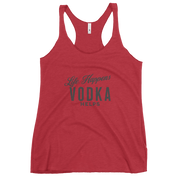 "Life Happens Vodka Helps Tank | Funny Drinking shirts" MENS,New,RACERBACK TANK,UNISEX,WOMENS Dayzzed Apparel