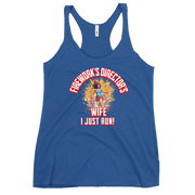 Fireworks Director's Wife I Just Run Women's Racerback Tank