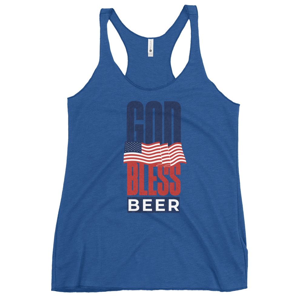 God Bless Beer Women's Racerback Tank