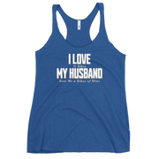 I Love It When My Husband Brings Me A Glass Of Wine Womens Racerback Tank