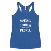 Sometimes I Like Tequila Racerback Tank | Soft Women's Top DRINKING,New,RACERBACK TANK,SPRING BREAK,WOMENS