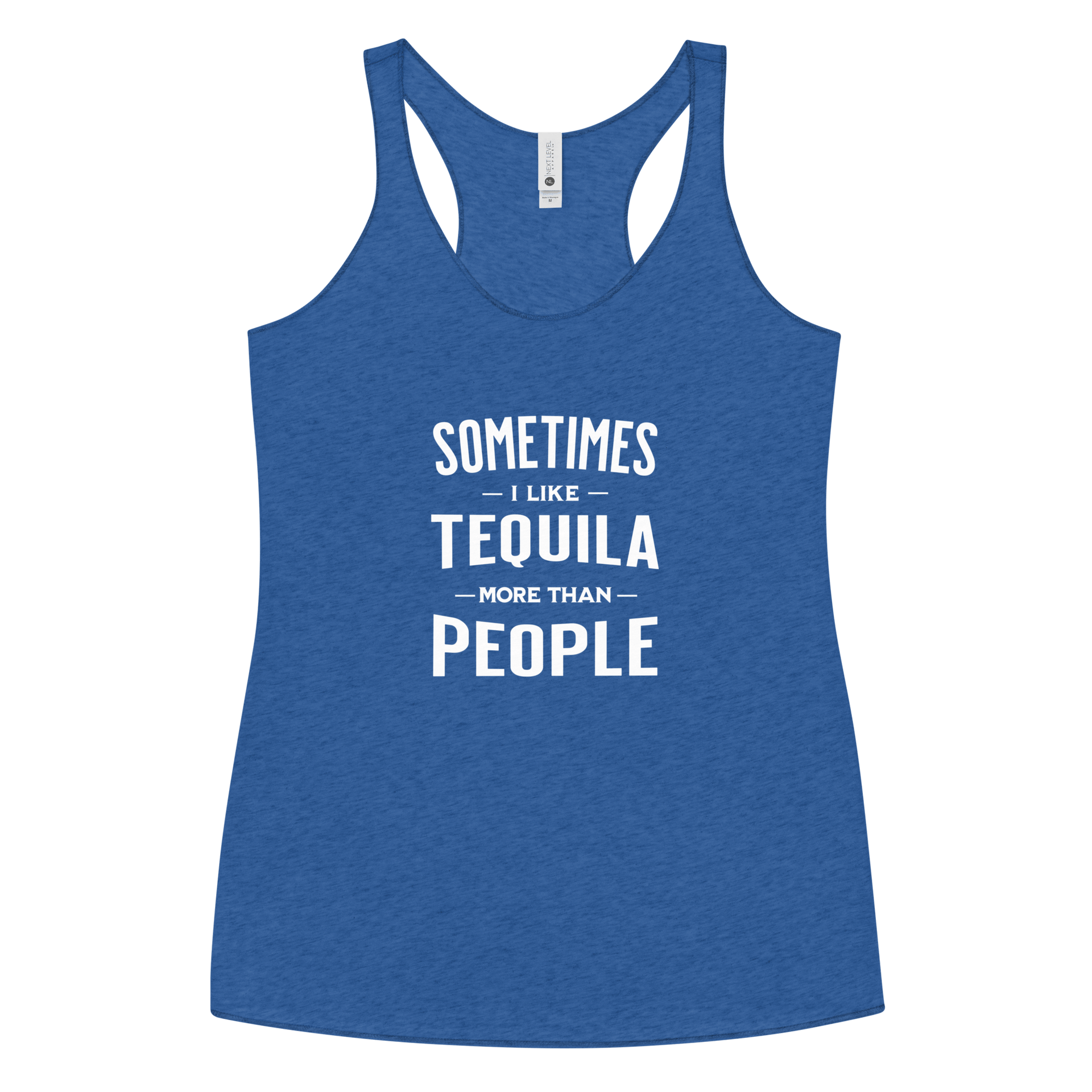 Sometimes I Like Tequila Racerback Tank | Soft Women's Top DRINKING,New,RACERBACK TANK,SPRING BREAK,WOMENS