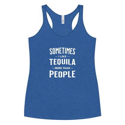 Sometimes I Like Tequila Racerback Tank | Soft Women's Top DRINKING,New,RACERBACK TANK,SPRING BREAK,WOMENS