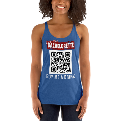 I'm The Bachelorette Buy Me A Beer Women's Racerback Tank Top - Personalizable