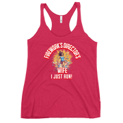 Fireworks Director's Wife I Just Run Women's Racerback Tank