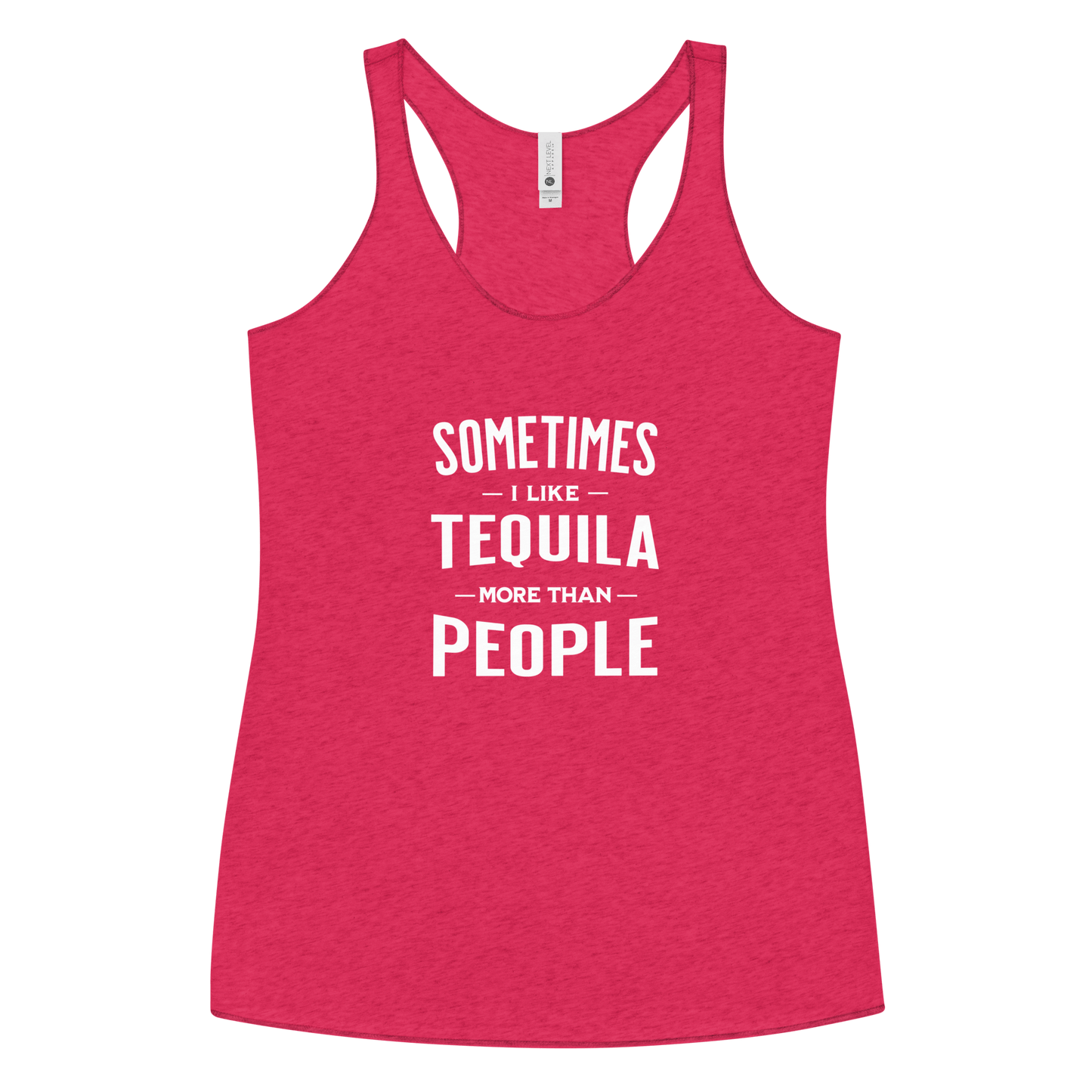 Sometimes I Like Tequila Racerback Tank | Soft Women's Top DRINKING,New,RACERBACK TANK,SPRING BREAK,WOMENS