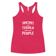 Sometimes I Like Tequila Racerback Tank | Soft Women's Top DRINKING,New,RACERBACK TANK,SPRING BREAK,WOMENS