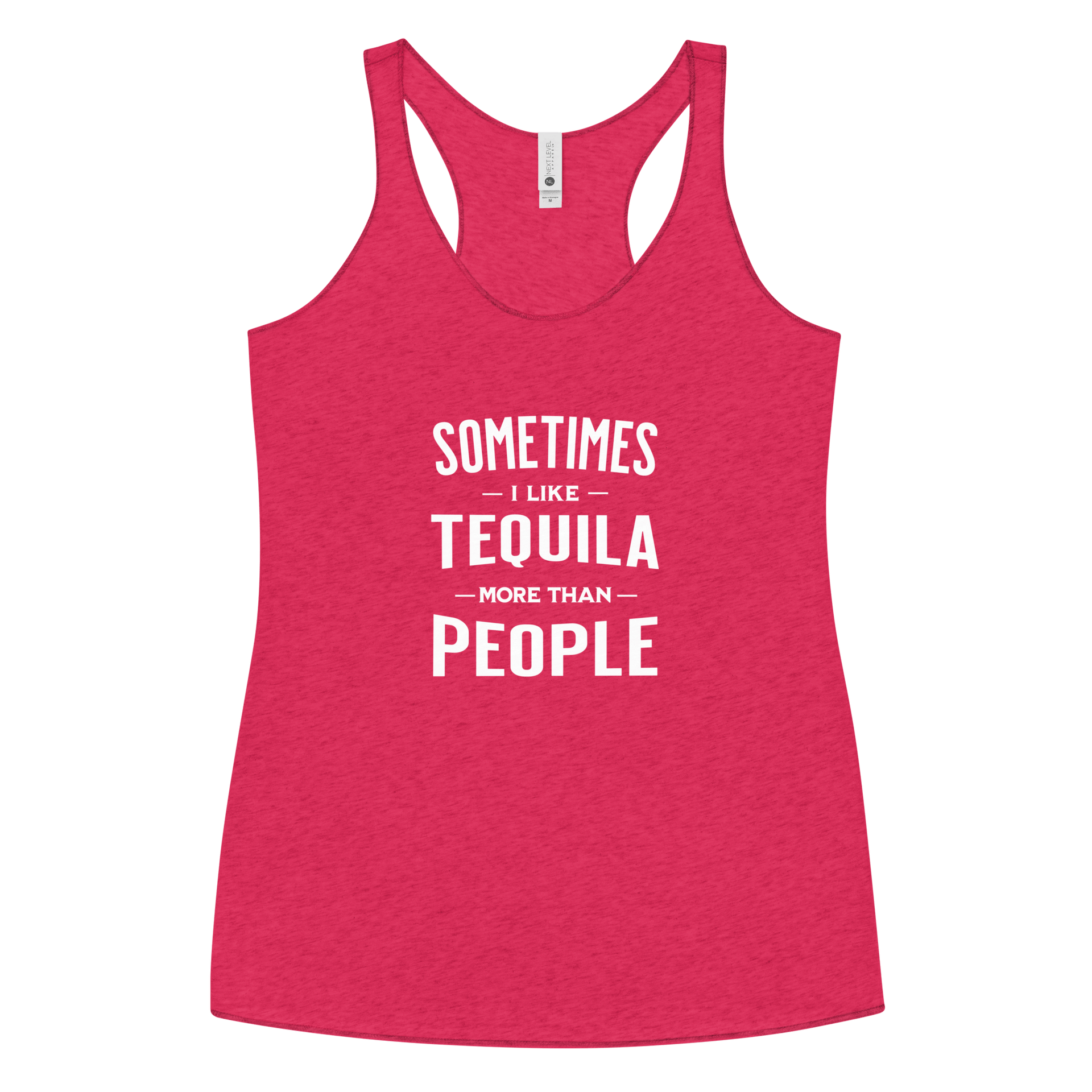 Sometimes I Like Tequila Racerback Tank | Soft Women's Top DRINKING,New,RACERBACK TANK,SPRING BREAK,WOMENS