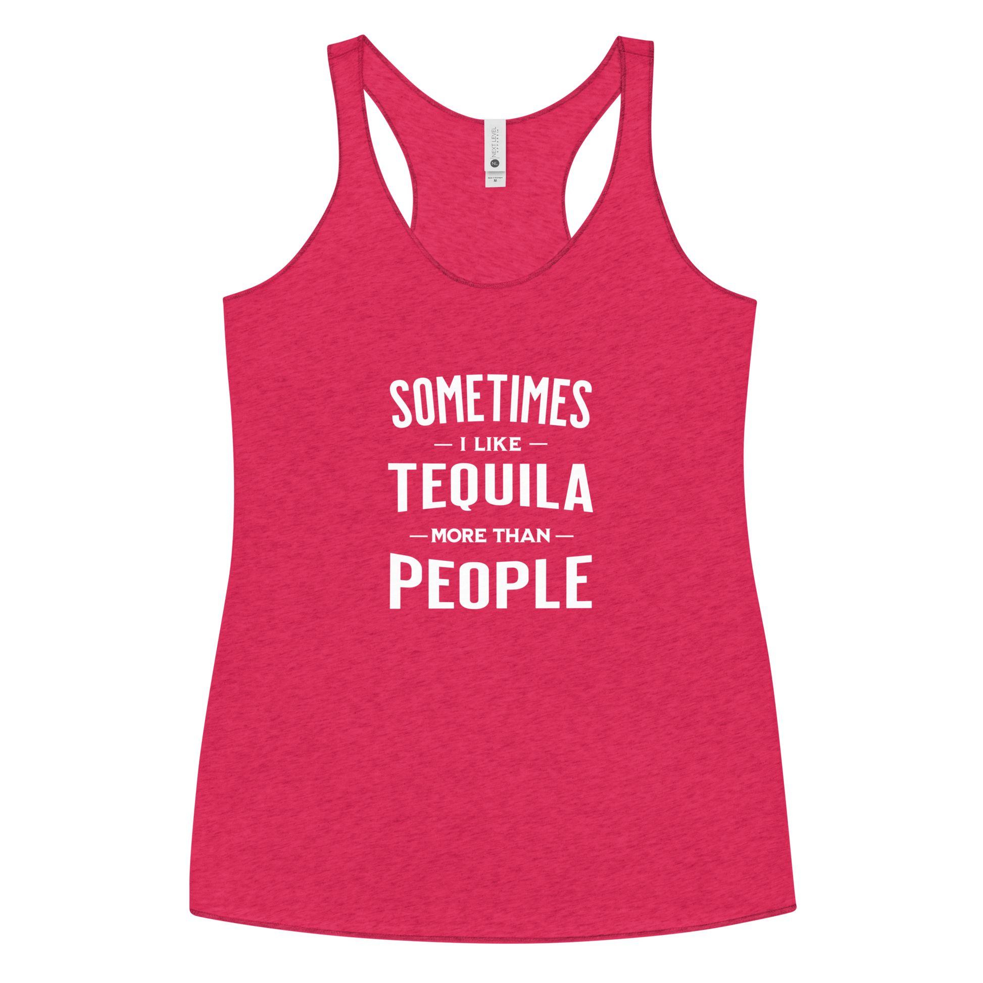 Sometimes I Like Tequila Racerback Tank | Soft Women's Top DRINKING,New,RACERBACK TANK,SPRING BREAK,WOMENS