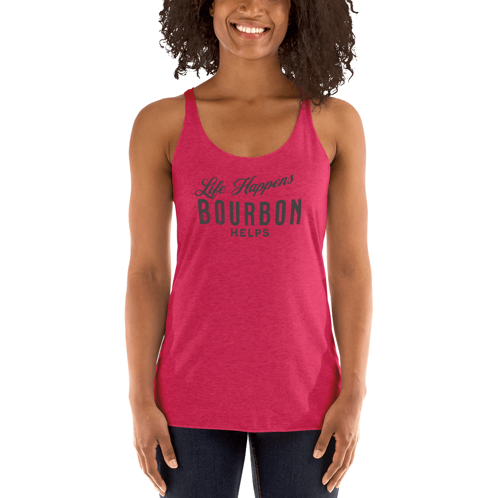 Life Happens Bourbon Tank | Women's Racerback BOURBON,DRINKING,New,RACERBACK TANK,WOMENS Dayzzed Apparel