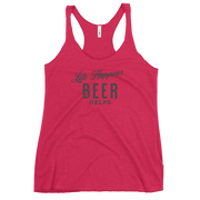 Life Happens Beer Helps Tank for Women | Comfy & Edgy BEER,DRINKING,New,RACERBACK TANK,WOMENS Dayzzed Apparel