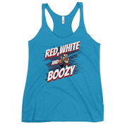 Red White And Boozy Women's Racerback Tank