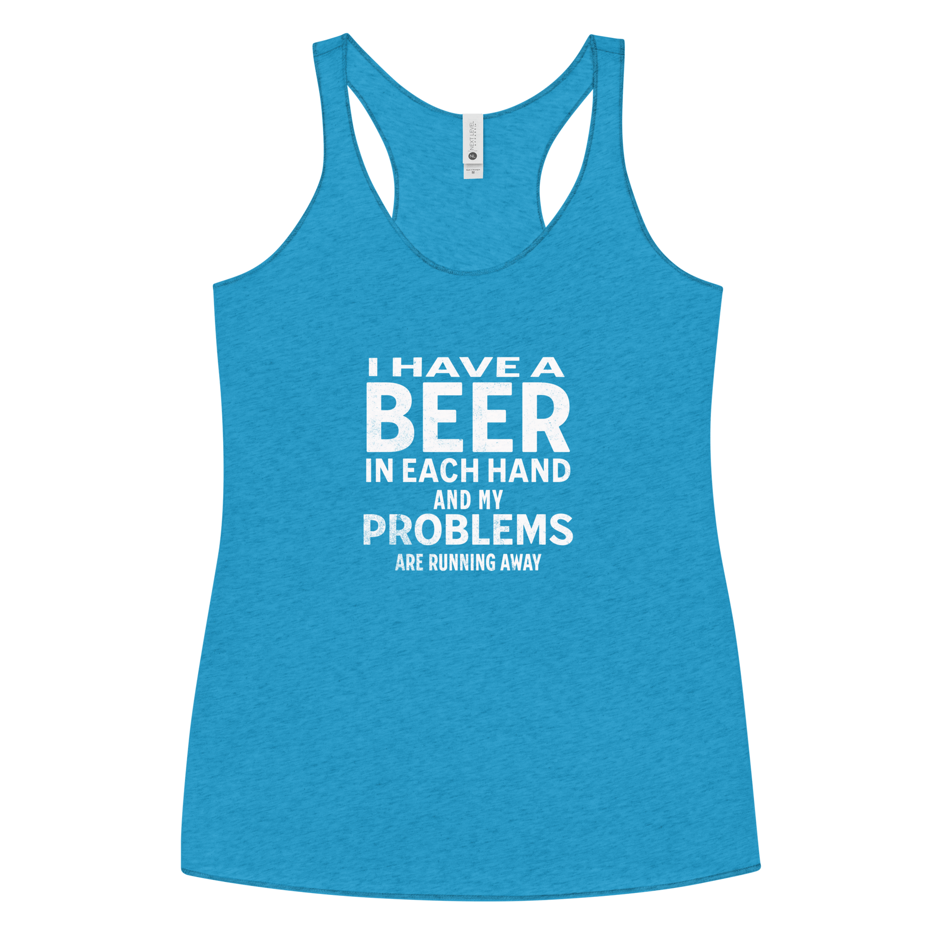 I Have a Beer in Each Hand Women's Racerback Tank