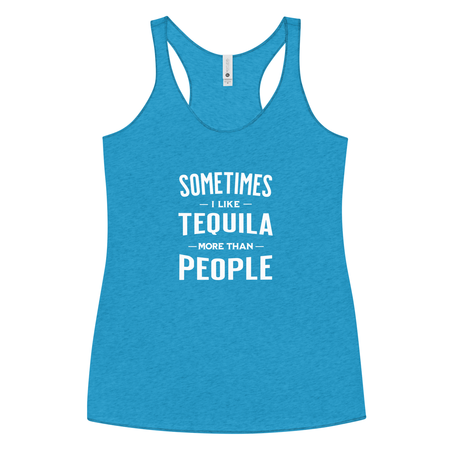 Sometimes I Like Tequila Racerback Tank | Soft Women's Top DRINKING,New,RACERBACK TANK,SPRING BREAK,WOMENS