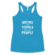 Sometimes I Like Tequila Racerback Tank | Soft Women's Top DRINKING,New,RACERBACK TANK,SPRING BREAK,WOMENS