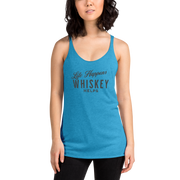 "Life Happens Whiskey Helps" - Funny Women's Tank Top DRINKING,New,RACERBACK TANK,WHISKEY,WOMENS Dayzzed Apparel