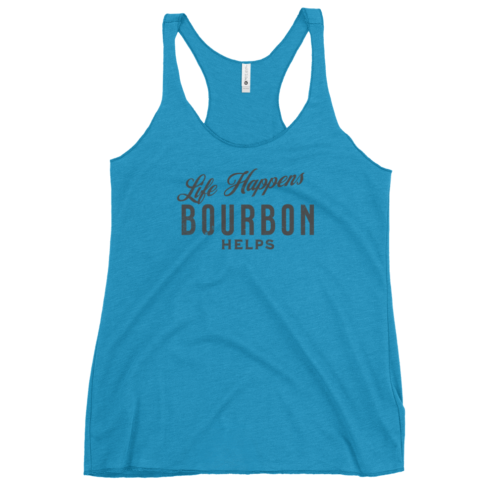 Life Happens Bourbon Tank | Women's Racerback BOURBON,DRINKING,New,RACERBACK TANK,WOMENS Dayzzed Apparel