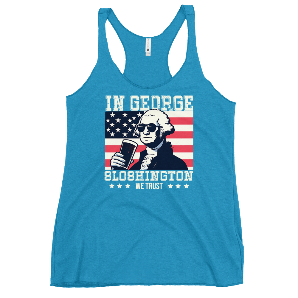 Celebrate with style in our In George Sloshington We Trust Tank for 4th of July. Perfect blend of patriotism & fun, lightweight for summer. Shop now!