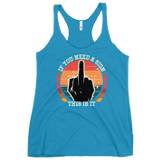 Discover the perfect blend of comfort and style with our If You Need a Sign Racerback Tank. Soft, lightweight, and form-fitting with raw edge seams.