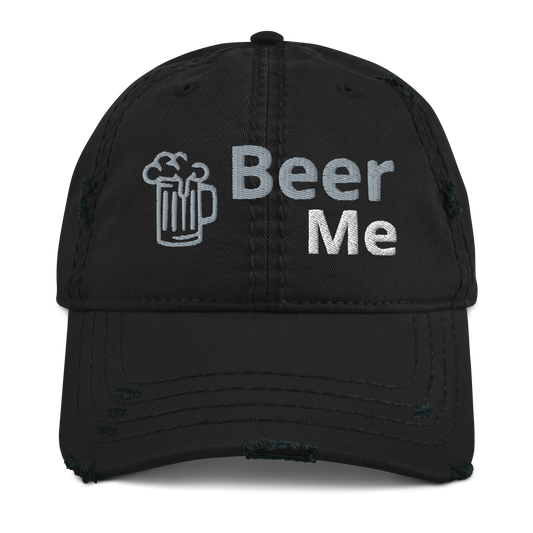 Beer Me Distressed Dad Hat